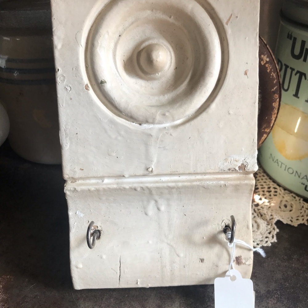 Hang keys or Dog leashes -Antique Plinth Block